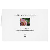 Dahlia avec grillon (Dos Horizontal)