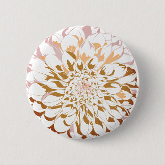 Dahlia bloem knop ronde button 5,7 cm
