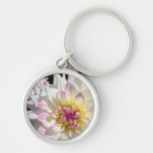 Dahlia Bloem Sleutelhanger Voeg uw test custom