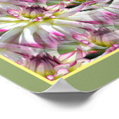 Dahlia bloemblaadjes vermenigvuldigd Abstract Poster (Hoek)
