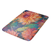 Dahlia Bloemen Tapestry Badmat (Gekanteld)
