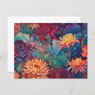 Dahlia Bloemen Tapestry Briefkaart