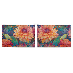 Dahlia Bloemen Tapestry Kussensloop