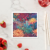 Dahlia Bloemen Tapestry Servet (Insitu)