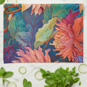 Dahlia Bloemen Tapestry Theedoek (Gevouwen)