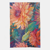 Dahlia Bloemen Tapestry Theedoek (Verticaal)