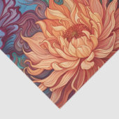Dahlia Bloemen Tapestry Tissuepapier (Detail)