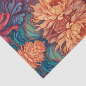 Dahlia Bloemen Tapestry Tissuepapier (Detail)