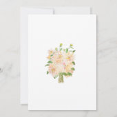 dahlia botanique faire-part de mariage (Dos)