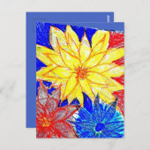 Dahlia  briefkaart (Voorkant / Achterkant)