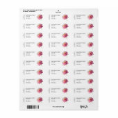 Dahlia Candle Label (Full Sheet)