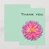 Dahlia Carte de remerciements (Devant / Derrière)