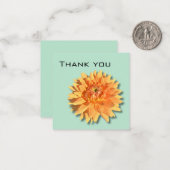 Dahlia Carte de remerciements (Devant/Arrière en situation)