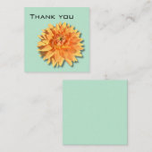 Dahlia Carte de remerciements (Devant / Derrière)