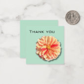 Dahlia Carte de remerciements (Devant/Arrière en situation)