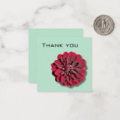 Dahlia Carte de remerciements (Devant/Arrière en situation)