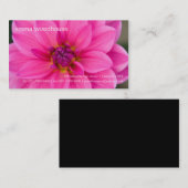 Dahlia • Carte de visite personnel (Devant / Derrière)