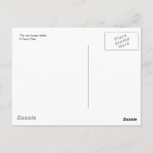 dahlia - carte postale (Dos)