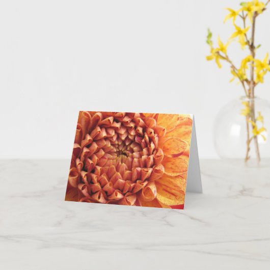 dahlia - carte pour notes (Fleur jaune)