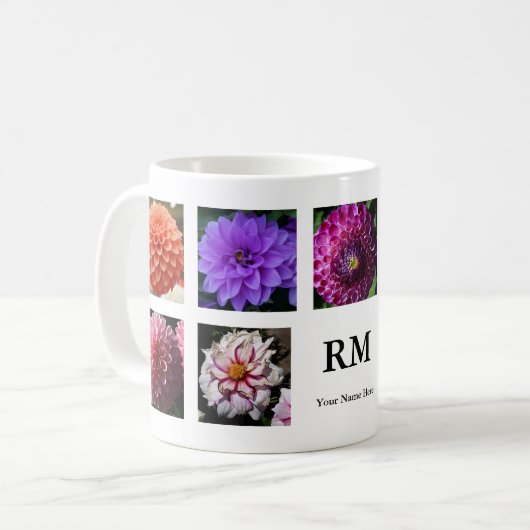 Dahlia Collage #1 Mug (Devant gauche)