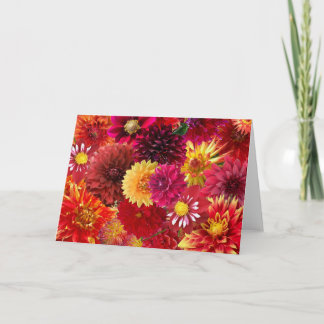 Dahlia Collage Kaart