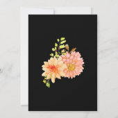 Dahlia & Daisy Spring Country Weddenschap Kaart (Achterkant)