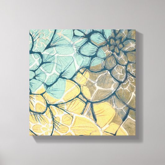 Dahlia Dance I Canvas Afdruk (Voorkant)