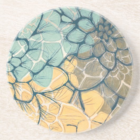 Dahlia Dance I Zandsteen Onderzetter (Voorkant)