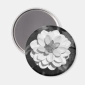 Dahlia 'David Howard' B&W Magneet (Voorkant / Achterkant)