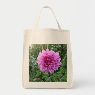 Dahlia de lavande sur un sac fourre-tout