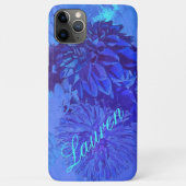 Dahlia Delight in Beauful Blues Phone Case (Achterkant)