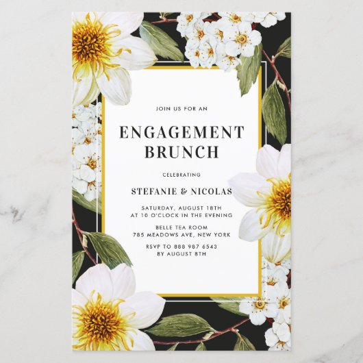 Dahlia en Spirea Botanisch Verloving (Voorkant)