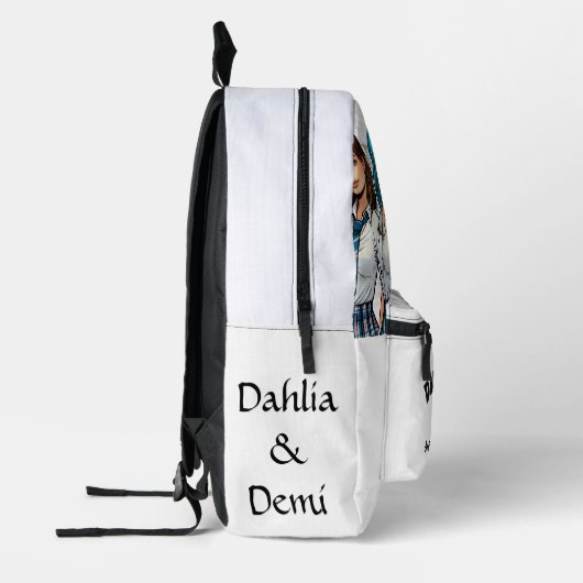 Dahlia et Demi sac à dos blanc (Gauche)