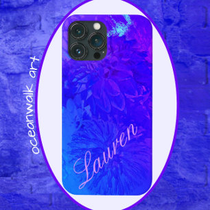 Dahlia Floral Dream Mooie Blues Telefoonhoes iPhone 13 Pro Max Hoesje