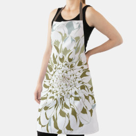 Dahlia flower apron schort
