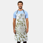 Dahlia flower apron schort (Gedragen)