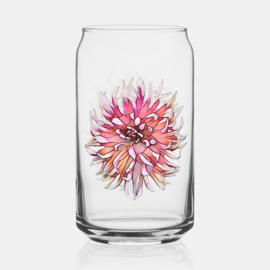 DAHLIA FLOWER BLIKVORM GLAS (Voorkant)