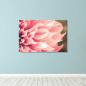Dahlia Flower Blossom Canvas Afdruk (Insitu (Houten vloer))