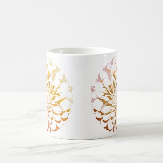 Dahlia flower classic mug (Centre)