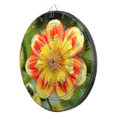 Dahlia flower dartbord (Voorkant Rechts)