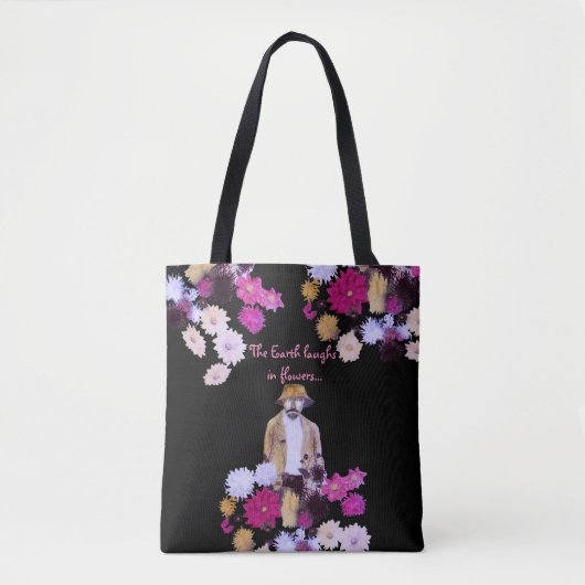 Dahlia Flower Gardener Floral Canvas tas (Voorkant)