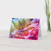 Dahlia Flower Petals persoonlijk gepersonaliseerd  Kaart (Voorkant)