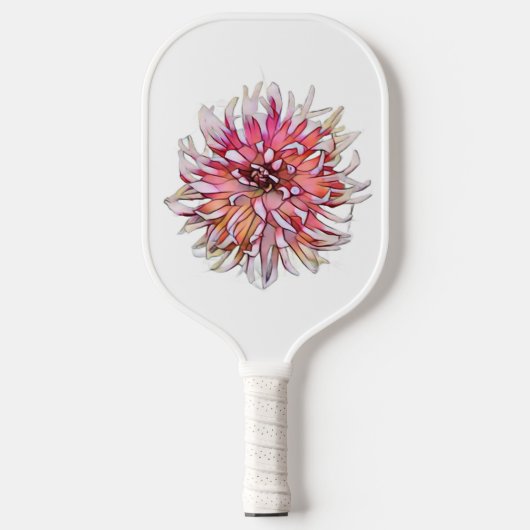 DAHLIA FLOWER PICKLEBALL PADDLE (Voorkant)