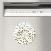 Dahlia flower refrigerator magnet (In Situ (Lave-vaisselle))