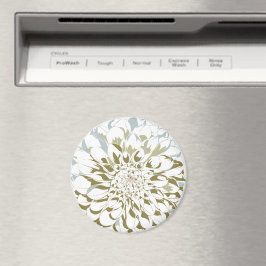 Dahlia flower refrigerator magnet magneet
