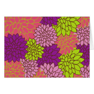 Dahlia Flowers, Colorful Flowers, Floral Pattern