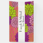 Dahlia Flowers, Colorful Flowers, Vow Renewal Spandoek (Verticaal)