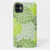 Dahlia Flowers, Flowers Pattern, Green Dahlia Case-Mate iPhone Case (Achterkant)