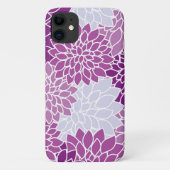 Dahlia Flowers, Flowers Pattern, Paarse Dahlia Case-Mate iPhone Case (Achterkant)