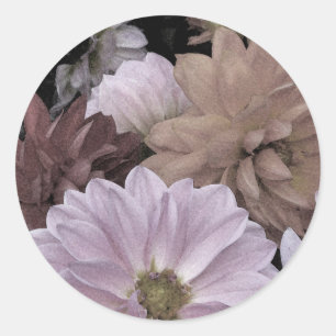 Dahlia Garden Flowers Floral Abstraits Stickers